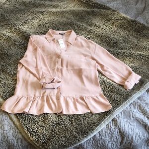 Express Soft Pink Swing Top